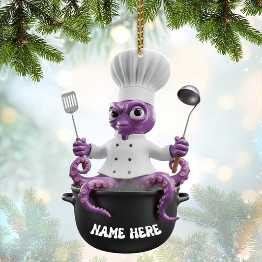 Chef, Home Decor, Christmas Ornament, Personalized Ornament