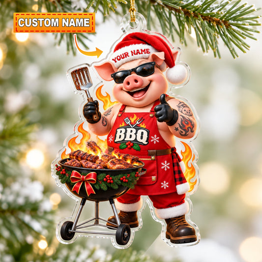 BBQ Home Decor, Christmas Ornament, Personalized Ornament