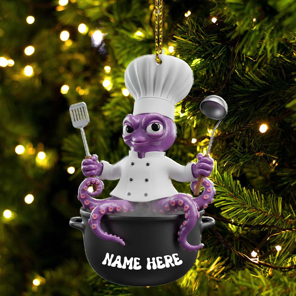 Chef, Home Decor, Christmas Ornament, Personalized Ornament